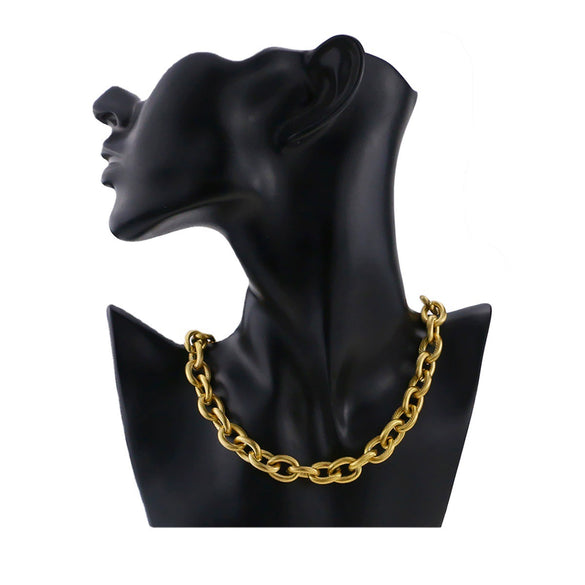 Stainless Steel Thread Cuban Chain Hip Hop Decorative Chain Necklace Bracelet Accessories Electroplated