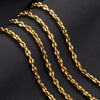 Stainless Steel Thread Pattern Button Shaped Gold Plated Decorative Chain For Necklace Bracelet Accessories