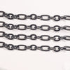 Stainless Steel Thread Pattern Cross Flattened Goldplated Cuban Chain Necklace Diy Jewelry Accessories