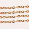 Stainless Steel Thread Pattern Cross Flattened Goldplated Cuban Chain Necklace Diy Jewelry Accessories