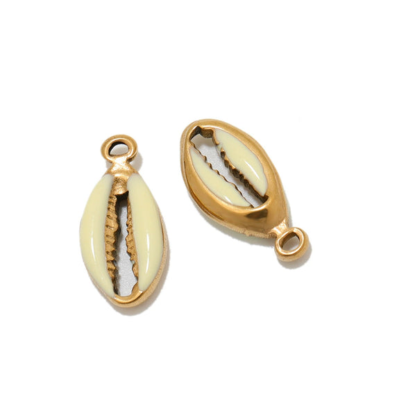 Stainless Steel Threedimensional Oildrip Shell Pendant Diy Jewelry Accessories Handmade