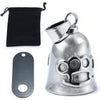 Stainless Steel Tiger Shaped Punk Bell Pendant With Polished Finish Motorcycle Guardian Charm