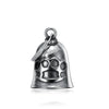 Stainless Steel Tiger Shaped Punk Bell Pendant With Polished Finish Motorcycle Guardian Charm