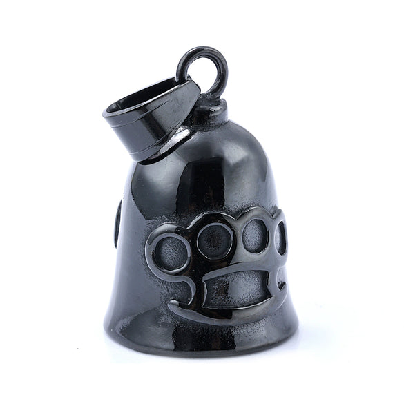 Stainless Steel Tiger Shaped Punk Bell Pendant With Polished Finish Motorcycle Guardian Charm