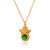 Stainless Steel Titanium Steel Angel Zircon Geometric Style Necklace For Women
