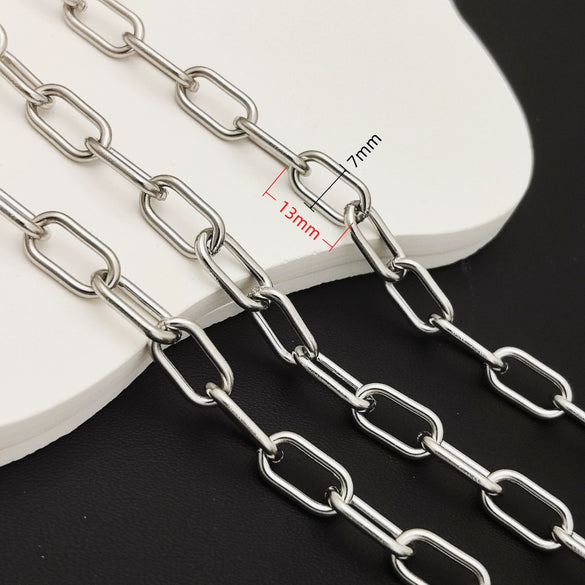 Stainless Steel Titanium Steel Chain Bracelet Necklace Accessories For Men Handmade With Tassel And Electrolysis Treatment