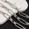 Stainless Steel Titanium Steel Chain Bracelet Necklace Accessories For Men Handmade With Tassel And Electrolysis Treatment