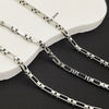 Stainless Steel Titanium Steel Chain Bracelet Necklace Accessories For Men Handmade With Tassel And Electrolysis Treatment