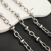 Stainless Steel Titanium Steel Chain Bracelet Necklace Accessories For Men Handmade With Tassel And Electrolysis Treatment