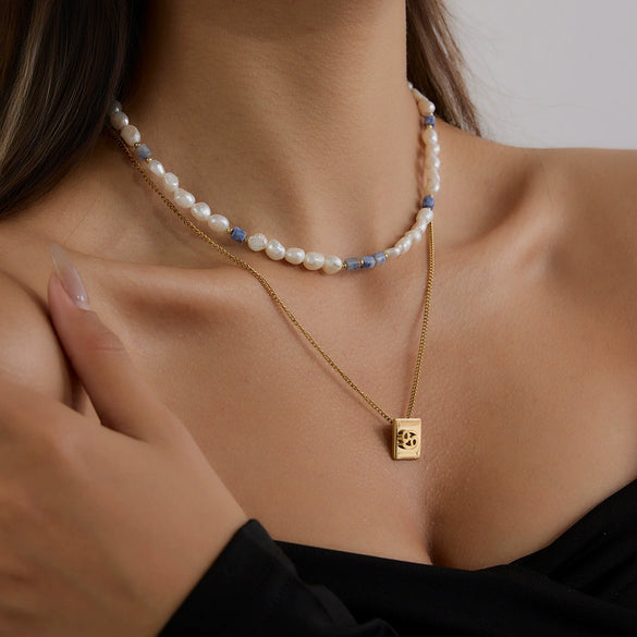 Stainless Steel Titanium Steel Constellation Necklace Electroplating Light Luxury Women's Jewelry