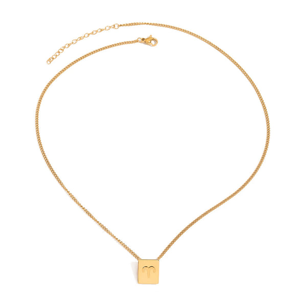 Stainless Steel Titanium Steel Constellation Necklace Electroplating Light Luxury Women's Jewelry