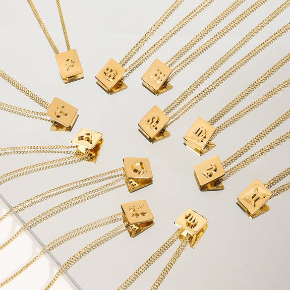 Stainless Steel Titanium Steel Constellation Necklace Electroplating Light Luxury Women's Jewelry