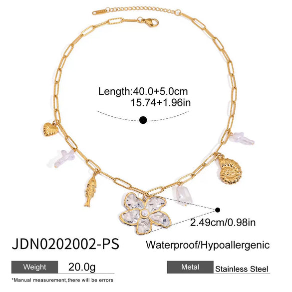 Stainless Steel Titanium Steel Electroplating Women's Necklace Trendy Allmatch