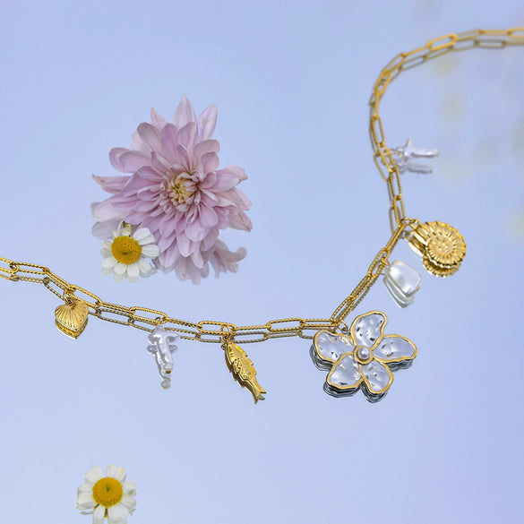 Stainless Steel Titanium Steel Electroplating Women's Necklace Trendy Allmatch