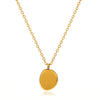 Stainless Steel Titanium Steel Geometric English Letters Cross Chain Plated Necklace For Women