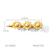 Stainless Steel Titanium Steel Hairpin Duck Bill Clip Women's Hair Accessories 18K Gold Plated Electroplated Ins Minimalist Style