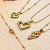 Stainless Steel Titanium Steel Love Heart U Shaped Pendant Necklace Electroplating Retro Minimalist Unisex Jewelry