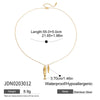 Stainless Steel Titanium Steel Necklace Electroplated Ocean Wind Pisces Pendant Women's Light Luxury Niche Style