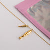 Stainless Steel Titanium Steel Necklace Electroplated Ocean Wind Pisces Pendant Women's Light Luxury Niche Style