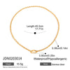 Stainless Steel Titanium Steel Necklace Light Luxury Niche Electroplating Women's