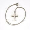 Stainless Steel Titanium Steel Simple Style Classic Style Cross Inlay Zircon Pendant Necklace