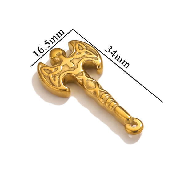 Stainless Steel Tool Pendant Jewelry Accessories Electroplated