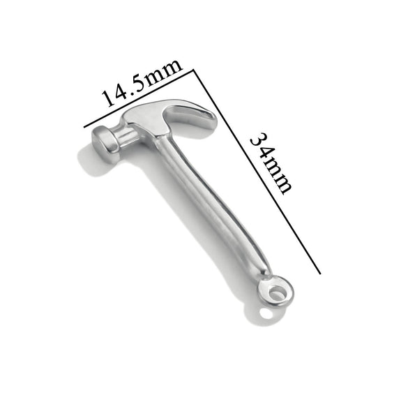Stainless Steel Tool Pendant Jewelry Accessories Electroplated