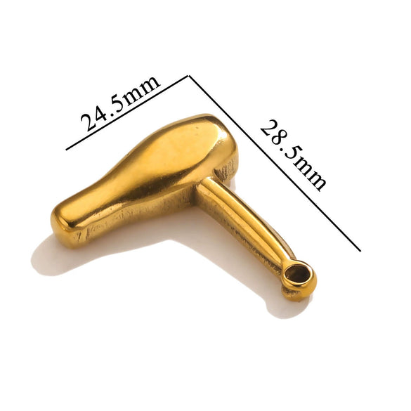 Stainless Steel Tool Pendant Jewelry Accessories Electroplated