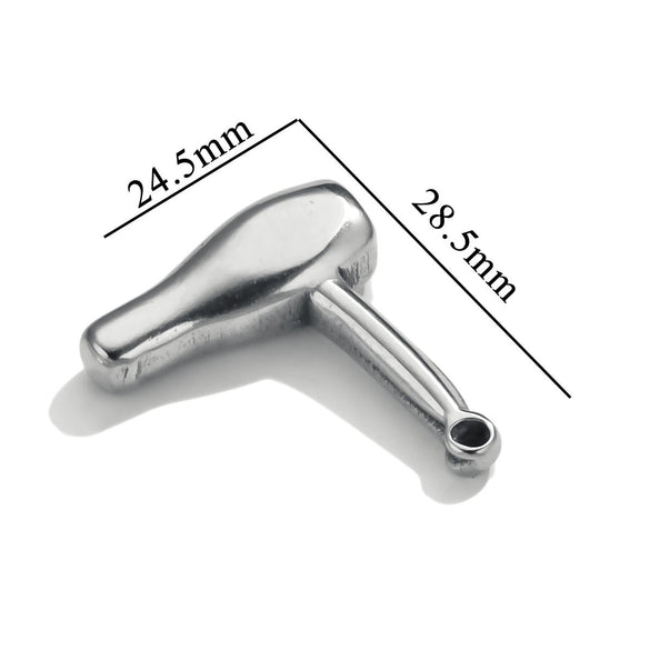Stainless Steel Tool Pendant Jewelry Accessories Electroplated