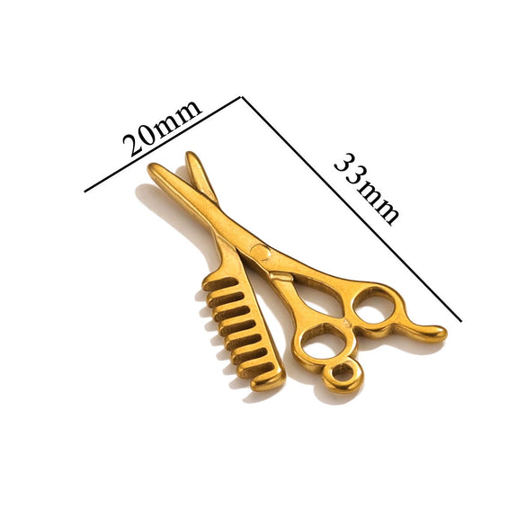 Stainless Steel Tool Pendant Jewelry Accessories Electroplated