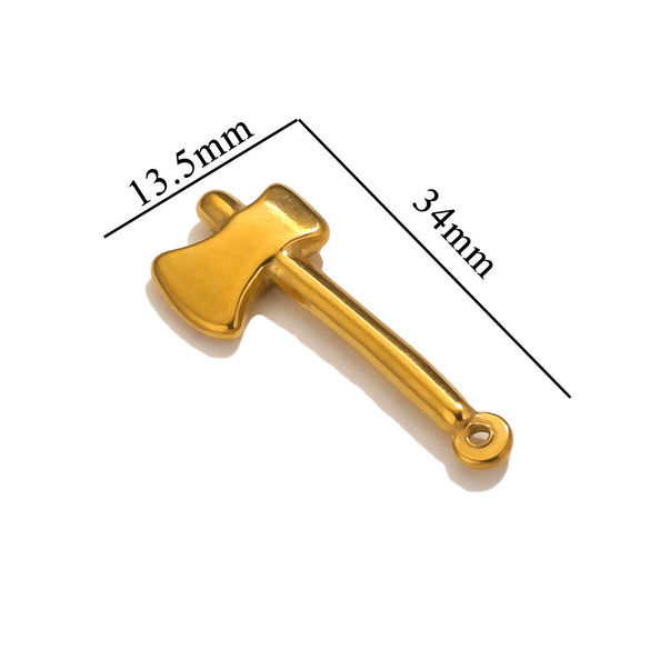 Stainless Steel Tool Pendant Jewelry Accessories Electroplated