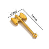 Stainless Steel Tool Pendant Jewelry Accessories Electroplated
