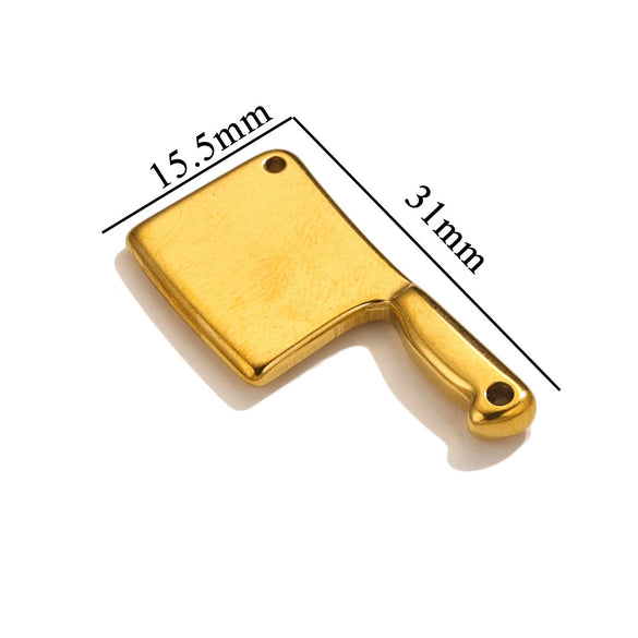 Stainless Steel Tool Pendant Jewelry Accessories Electroplated