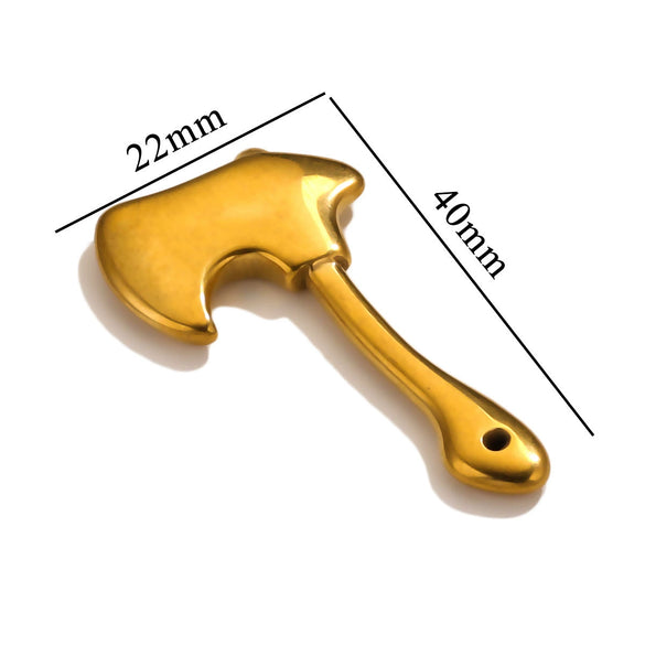 Stainless Steel Tool Pendant Jewelry Accessories Electroplated