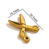 Stainless Steel Tool Pendant Jewelry Accessories Electroplated