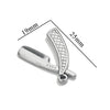 Stainless Steel Tool Pendant Jewelry With Fork And Spoon Pattern Electroplated