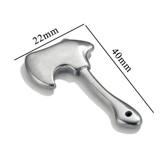 Stainless Steel Tool Pendant Jewelry With Fork And Spoon Pattern Electroplated