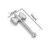 Stainless Steel Tool Pendant Jewelry With Fork And Spoon Pattern Electroplated