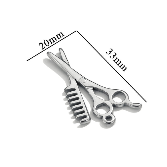 Stainless Steel Tool Pendant Jewelry With Fork And Spoon Pattern Electroplated