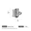 Stainless Steel Totem Geometric Electroplated Threeway With Elbow Spacer Bead Pendant Jewelry Accessories For Bracelet And Necklace