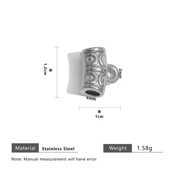 Stainless Steel Totem Geometric Electroplated Threeway With Elbow Spacer Bead Pendant Jewelry Accessories For Bracelet And Necklace