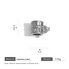Stainless Steel Totem Geometric Electroplated Threeway With Elbow Spacer Bead Pendant Jewelry Accessories For Bracelet And Necklace