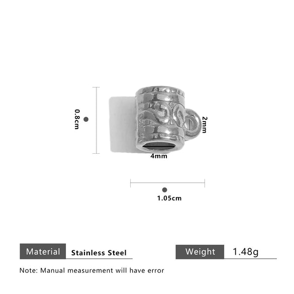 Stainless Steel Totem Geometric Electroplated Threeway With Elbow Spacer Bead Pendant Jewelry Accessories For Bracelet And Necklace