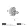 Stainless Steel Totem Geometric Electroplated Threeway With Elbow Spacer Bead Pendant Jewelry Accessories For Bracelet And Necklace