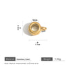 Stainless Steel Totem Geometric Electroplated Threeway With Elbow Spacer Bead Pendant Jewelry Accessories For Bracelet And Necklace