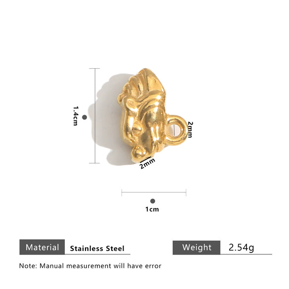 Stainless Steel Totem Geometric Electroplated Threeway With Elbow Spacer Bead Pendant Jewelry Accessories For Bracelet And Necklace