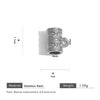 Stainless Steel Totem Geometric Electroplated Threeway With Elbow Spacer Bead Pendant Jewelry Accessories For Bracelet And Necklace