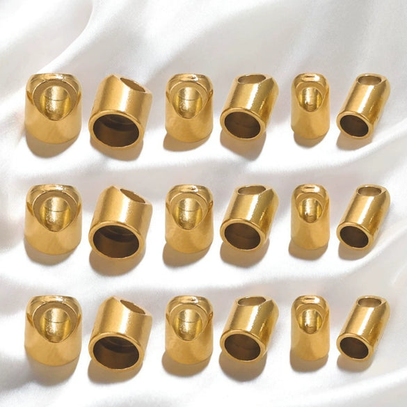 Stainless Steel Totem Geometric Vacuum Plated Leather Rope Connection Buckle Jewelry Accessories For Diy Bracelet And Foot Chain