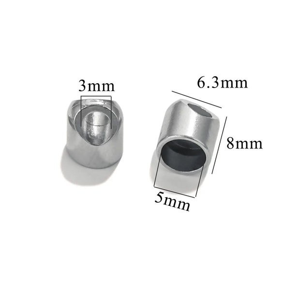 Stainless Steel Totem Geometric Vacuum Plated Leather Rope Connection Buckle Jewelry Accessories For Diy Bracelet And Foot Chain