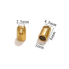 Stainless Steel Totem Geometric Vacuum Plated Leather Rope Connection Buckle Jewelry Accessories For Diy Bracelet And Foot Chain